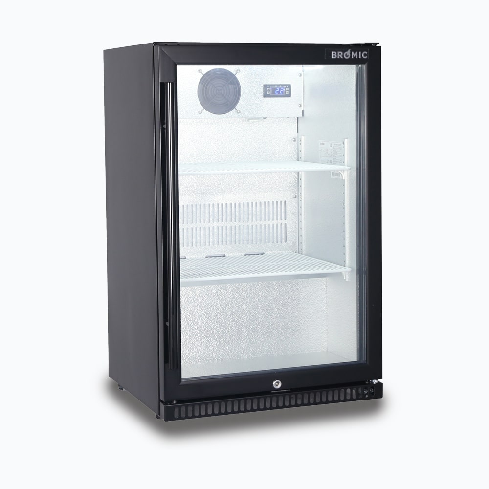 Bromic 118L 1 Door Glass Door Back Bar Fridge BB0120GD-NR