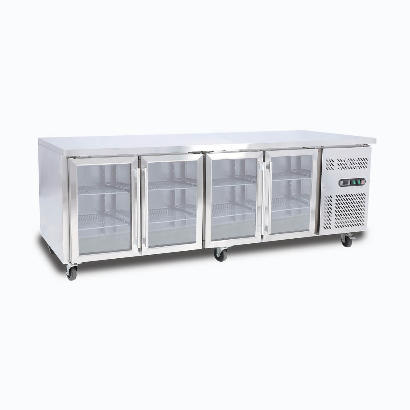 Bromic 553L 4 Door Under Bench Glass Display Fridge UBC2230GD-NR