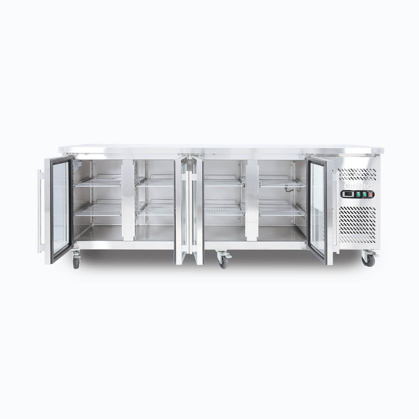 Bromic 553L 4 Door Under Bench Glass Display Fridge UBC2230GD-NR