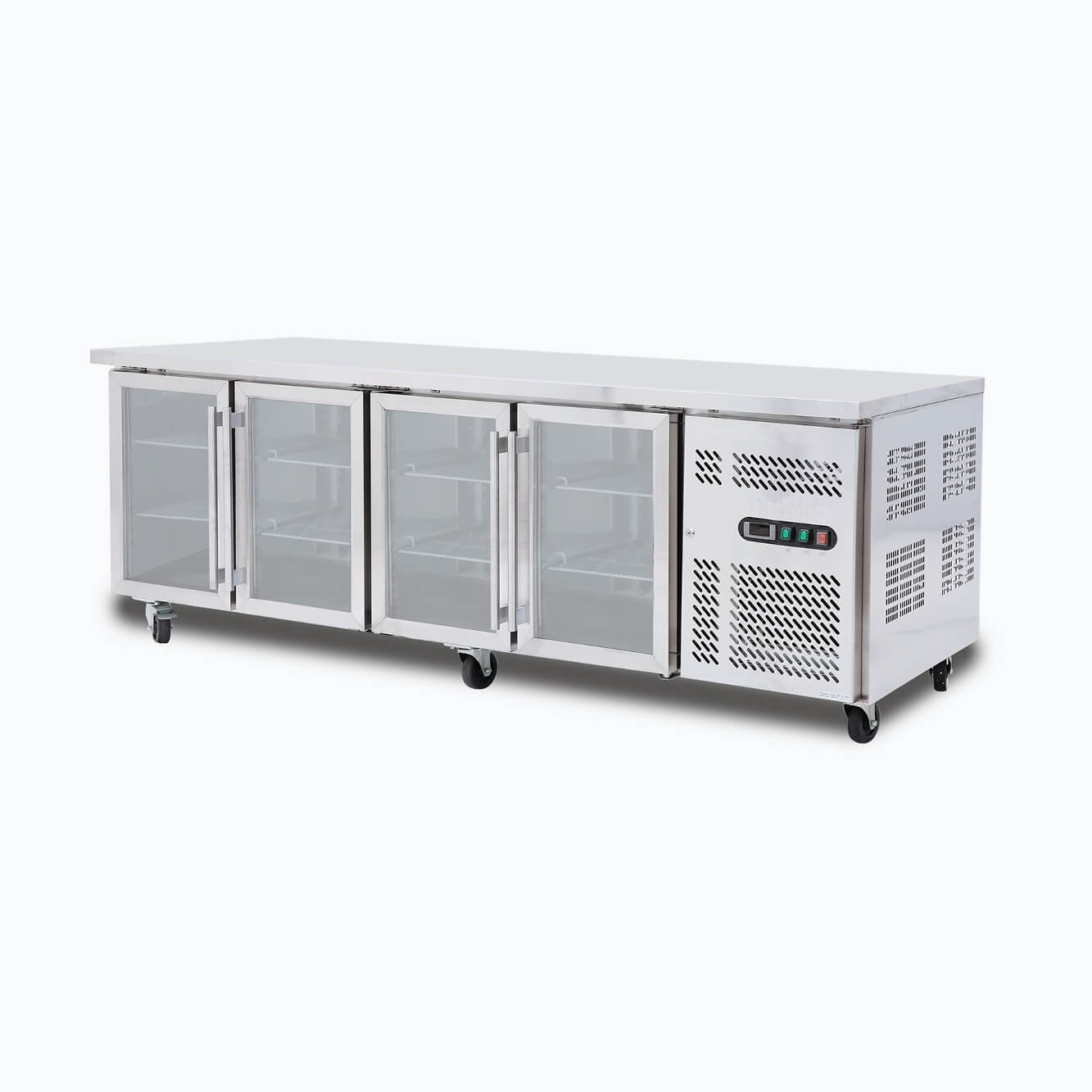 Bromic 553L 4 Door Under Bench Glass Display Fridge UBC2230GD-NR