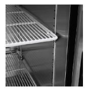 Atosa 1000L 2 Door Glass Door Mounted Fridge P1000WB-A