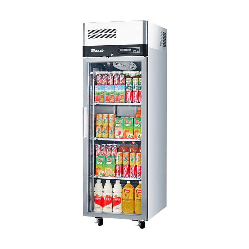 Turbo Air 574L 1 Door Glass Upright Display Fridge KR25-1G-N
