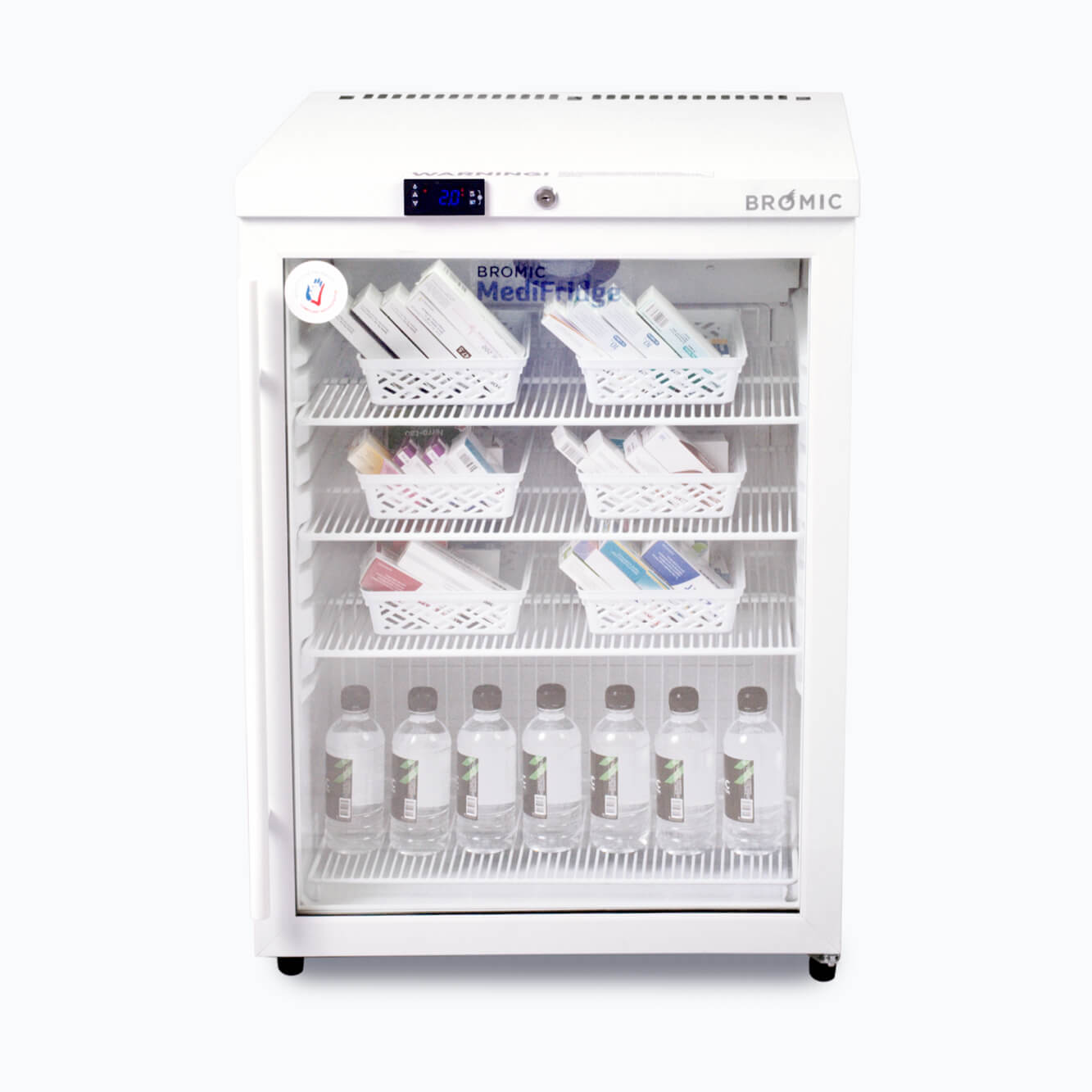 Bromic 145L MediFridge Vaccine Fridge MED0140GD-NR front view stocked