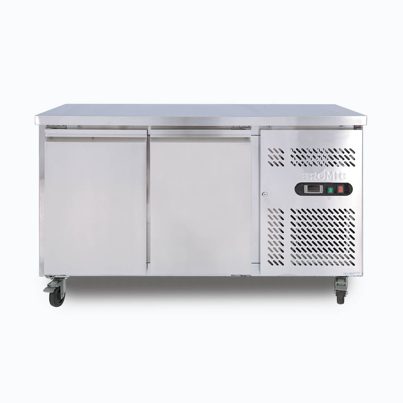 Bromic 2 Door Under Bench Freezer UBF1360SD-NR front view