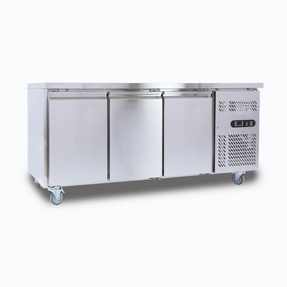 Bromic 3 Door Under Bench Freezer UBF1795SD-NR left view