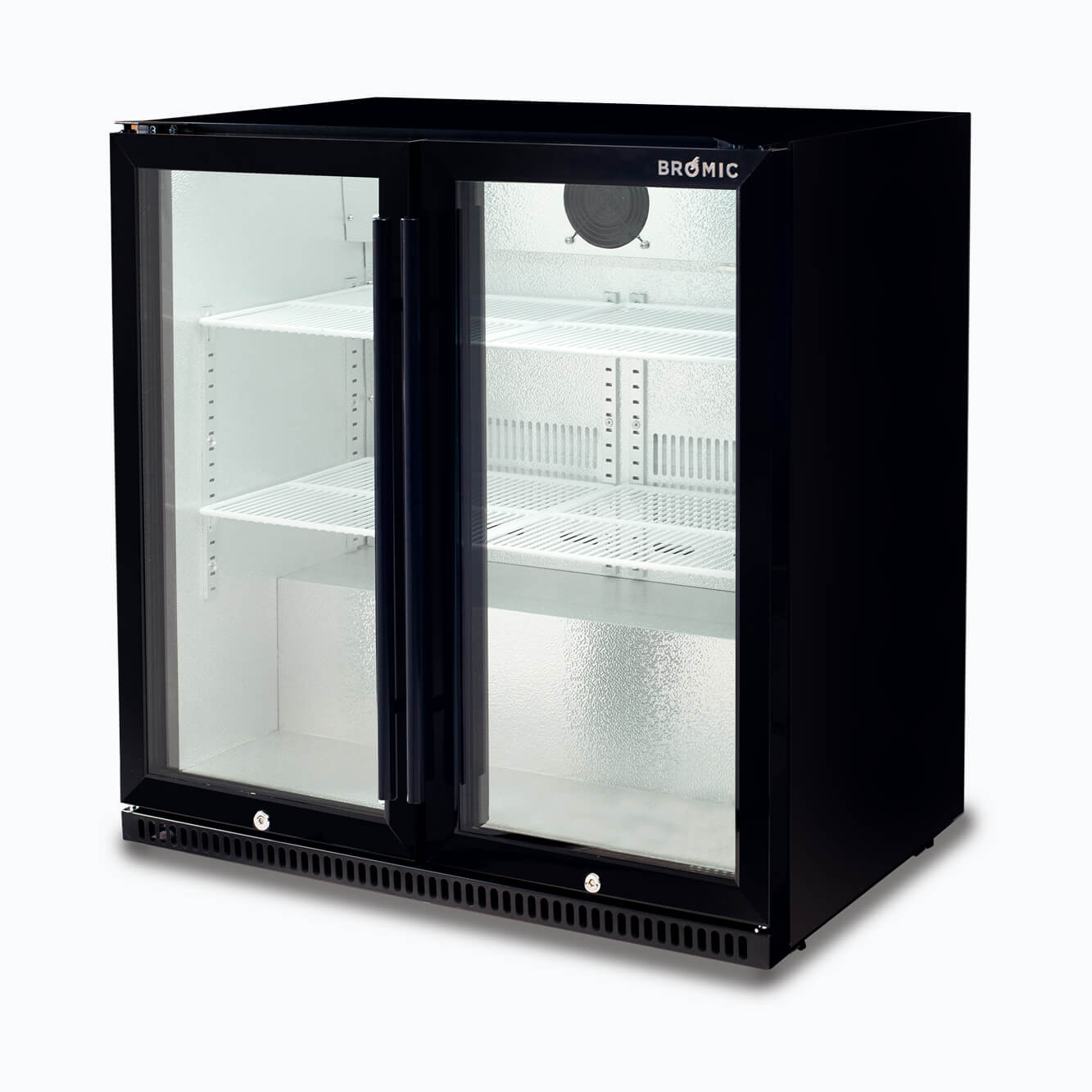 Bromic 190L 2 Door Glass Door Back Bar Fridge BB0200GD-NR