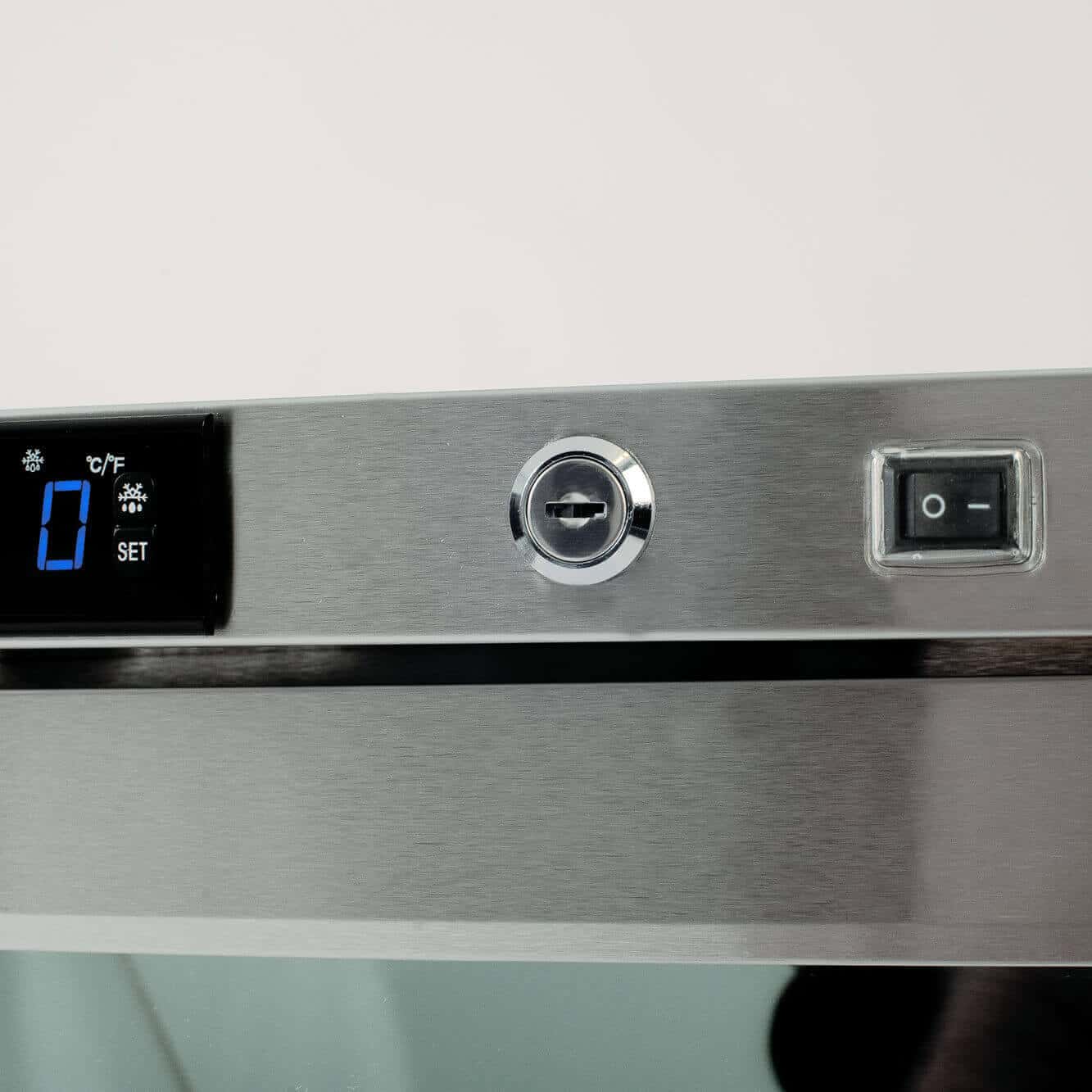 Bromic 138L 1 Door Under Bench Glass Display Fridge UBC0140GD-NR