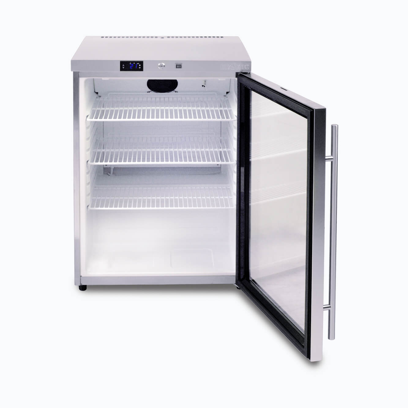 Bromic 138L 1 Door Under Bench Glass Display Fridge UBC0140GD-NR
